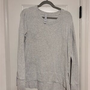 Athleta Light Heather Gray Sweater